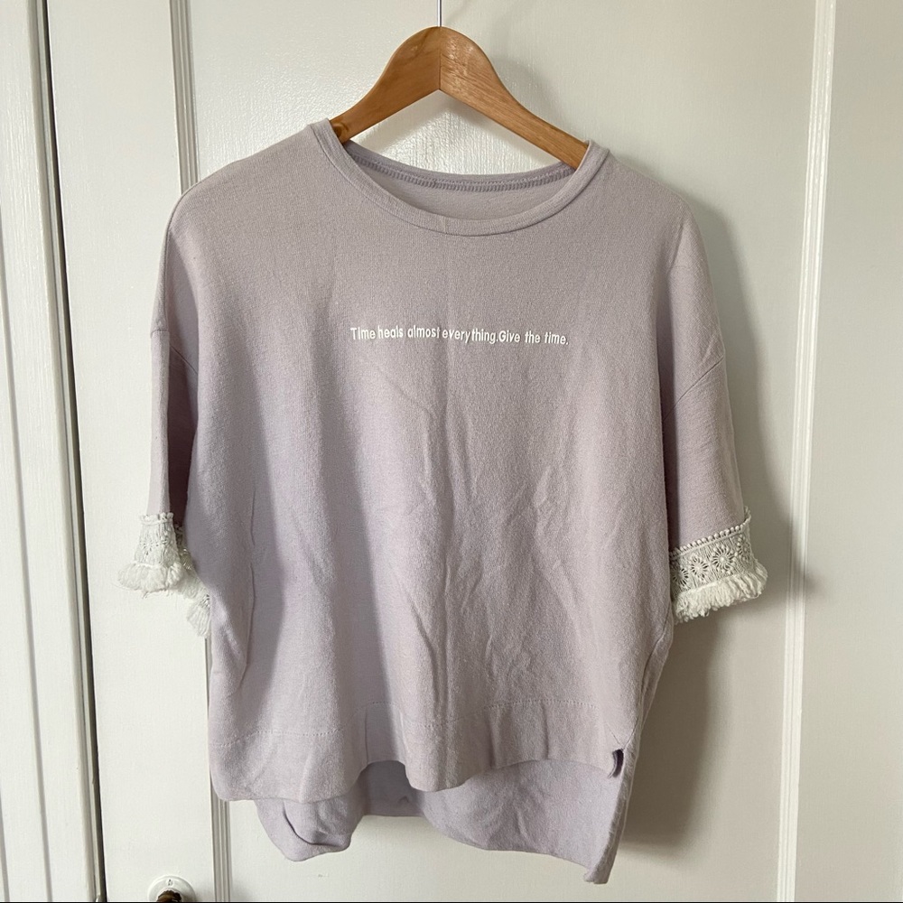 Crop top shirt - women size small